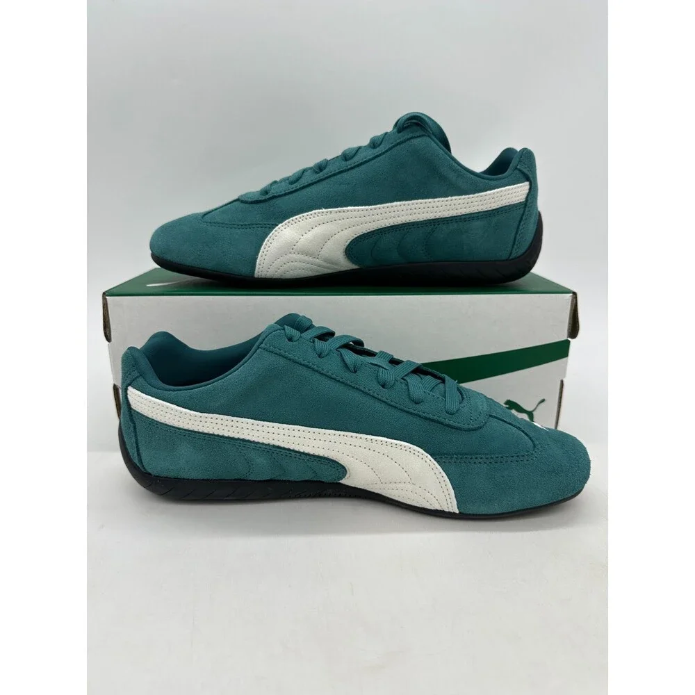Puma Speedcat OG Men's Size 14 Blue White Black Suede Athletic Shoes 398846 67